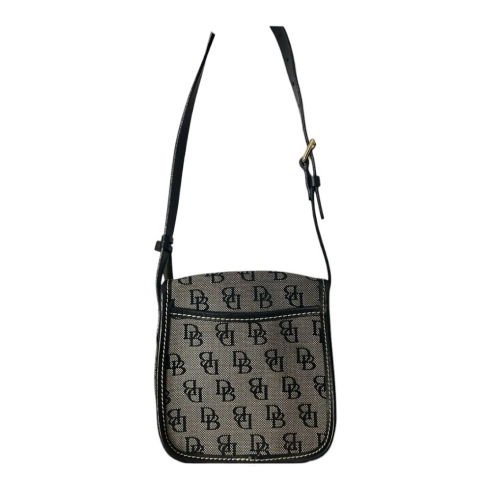 Dooney & Bourke NWOT Small Monogram Black and Gray Shoulder Bag - Picture 3 of 8
